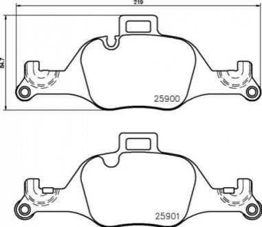 P06 107 BREMBO Гальмівні колодки дискові