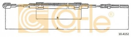104152 COFLE Трос ручного гальма