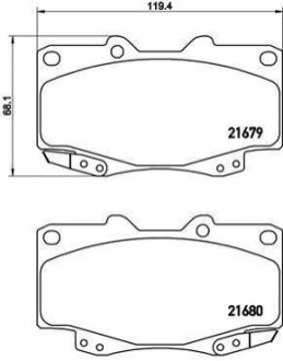 P83151 BREMBO Колодки гальмівні