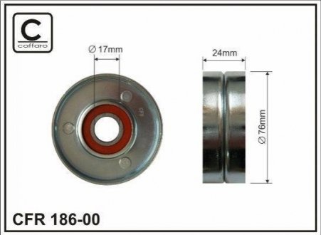 186-00 CAFFARO Натяжний ролик