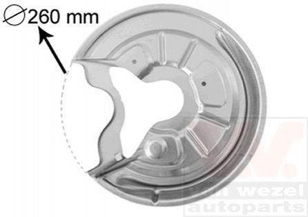 7622373 Van Wezel Захист гальмівного диска