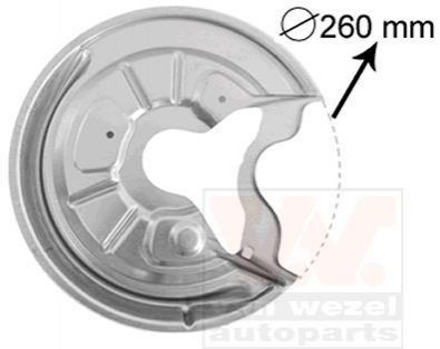 7622374 Van Wezel Захист гальмівного диска