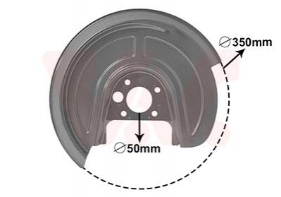 5892374 Van Wezel Захист гальмівного диска