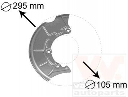 5888372 Van Wezel Захист гальмівного диска