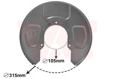 Защита гальмівного диска 5878374