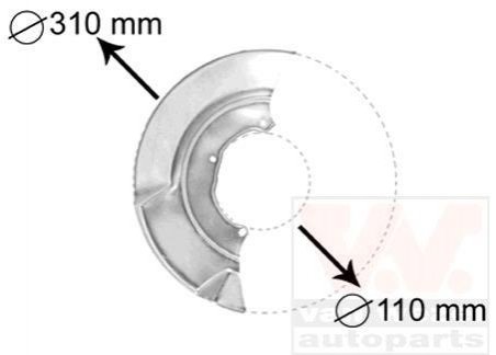 5874372 Van Wezel Захист гальмівного диска