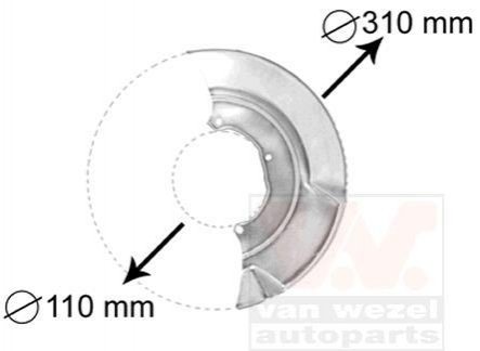 5874371 Van Wezel Захист гальмівного диска