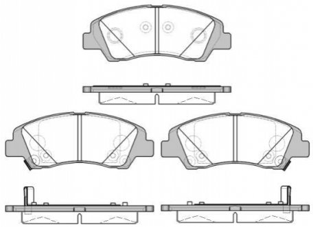 P14833.02 WOKING Гальмівні колодки перед. Hyundai i10 1.0-1.2 13-