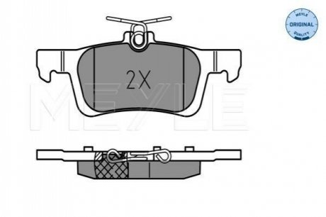 025 258 4116 MEYLE Комплект гальмівних колодок