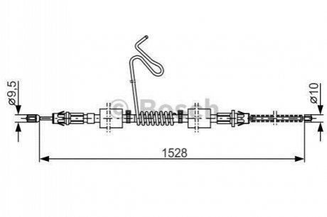 1 987 477 178 BOSCH ТРОС ГАЛЬМIВНИЙ ЛIВИЙ