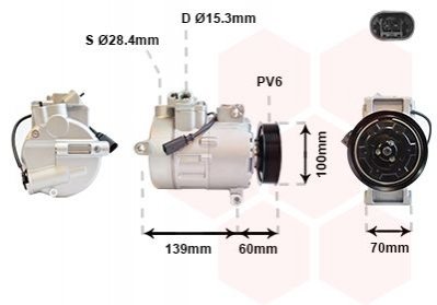 5800K356 Van Wezel Компресор кондиционера