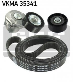 VKMA 35341 SKF SKF OPEL комплект поліклинового ременя (ремень + натягувач+ролик) ASTRA J 1.7 CDTI 09-