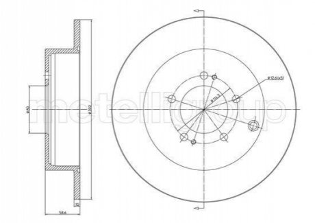 800-1332C CIFAM Гальмівний диск задн. C4/C-Crosser/4008/4007/ASX/Lancer/Outlander04-