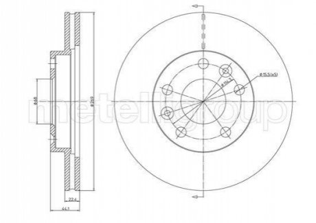 800-1288C CIFAM Гальмівний диск перед. Duster/Kaptur/Megane/Terrano (14-21)