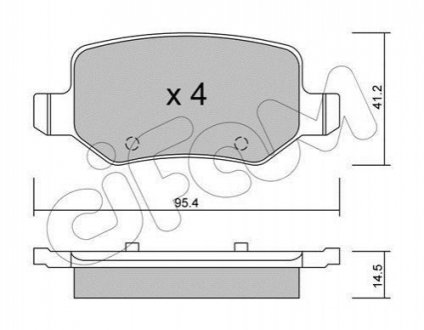 822-565-0 CIFAM Гальмівні колодки зад. MB A-class (W168/W169) 97-12 (TRW)