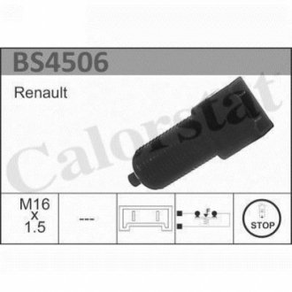 BS4506 Vernet VERNET RENAULT Выключатель STOP-сигналов (под педаль) 85-