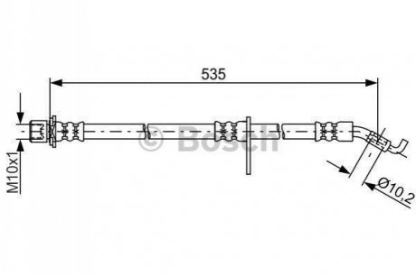 1987481774 BOSCH BOSCH шланг гальм. передн. лів. DAIHATSU TERIOS 05-