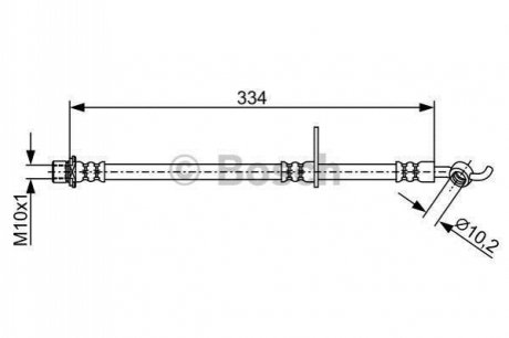 1987481930 BOSCH BOSCH шланг гальм. задн. прав. TOYOTA AURIS -18