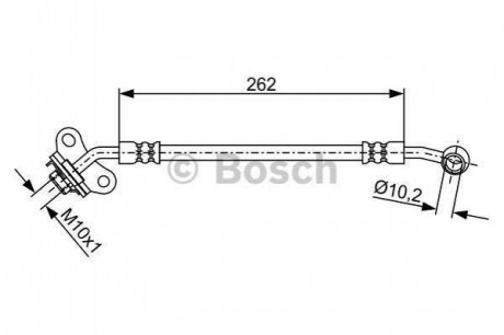 1987481893 BOSCH BOSCH шланг гальм. задн. прав. KIA CARNIVAL 06-