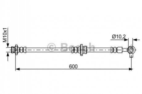 1987481828 BOSCH BOSCH шланг гальм передн. лів. NISSAN TIIDA -11