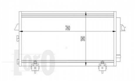 051-016-0014 DEPO Радіатор кондиціонера TOYOTA RAV4 1.6-1/8i 00-