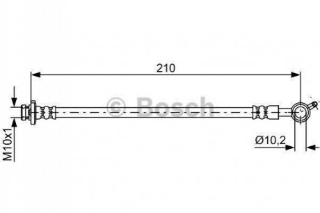 1987481830 BOSCH BOSCH шланг гальм задн. лів. NISSAN TIIDA -11
