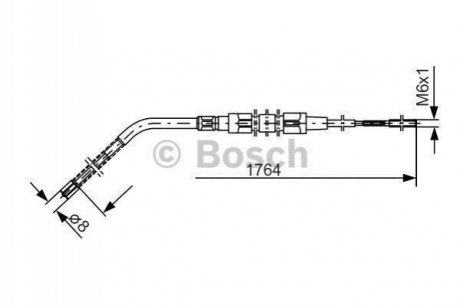 1987477181 BOSCH BOSCH BMW трос ручного гальма 3 E36 316i-318i