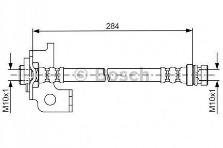 1987481795 BOSCH BOSCH шланг. гальм. задн. прав. KIA RIO -11
