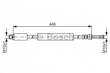 1987481777 BOSCH BOSCH шланг гальм. задн. DB Sprinter 5t 06-