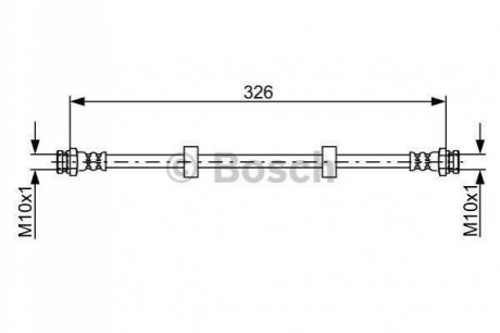 1987481955 BOSCH BOSCH шланг гальмівний задн. MAZDA MPV -06