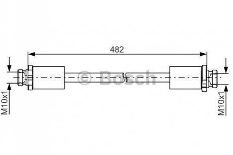 1987481832 BOSCH BOSCH шланг гальм. задн. NISSAN NV200 10-