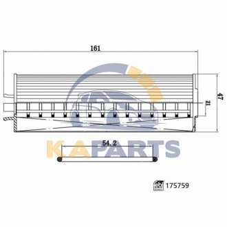 175759 FEBI BILSTEIN FEBI фільтр мастила AUDI Q2 2.0TDI 16-