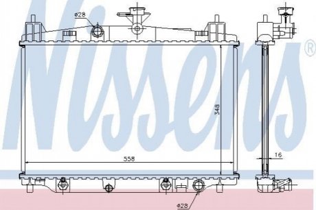 68505 NISSENS Радіатор охолодження