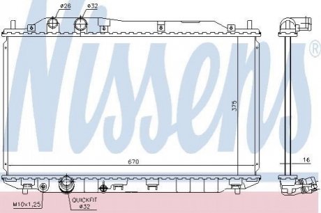 681384 NISSENS Радиатор