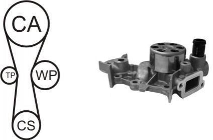 WPK-181801 AIRTEX AIRTEX RENAULT К-кт ГРМ (помпа с прокл.+ролик+ремень) KANGOO 97-, RENAULT CLIO II 98-10