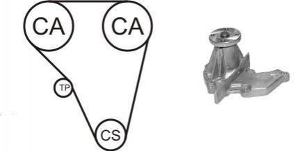 WPK-410401 AIRTEX AIRTEX FORD К-т ГРМ (помпа с прокл. + ремень + ролик) Fiesta 1,25-1,4 16V -02.