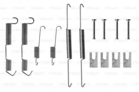 1987475091 BOSCH Монтажний к-кт гальмівних колодок