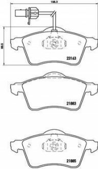 P85 049 BREMBO Гальмівні колодки дискові