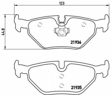 P71 006 BREMBO Гальмівні колодки дискові