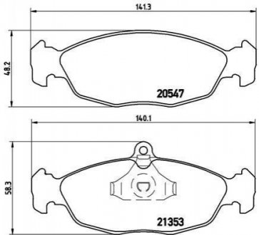 P59 011 BREMBO Гальмівні колодки дискові