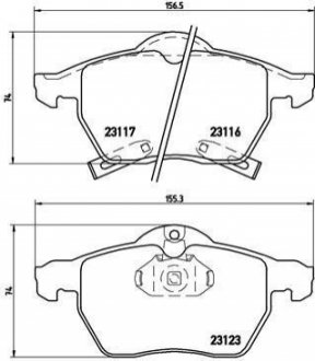 P59 048 BREMBO Гальмівні колодки дискові