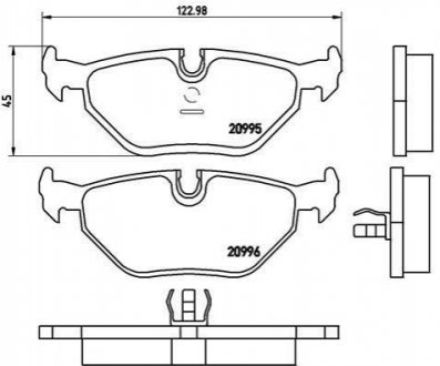 P06 011 BREMBO Гальмівні колодки дискові