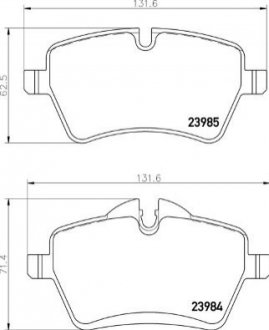 P06 104 BREMBO Гальмівні колодки дискові