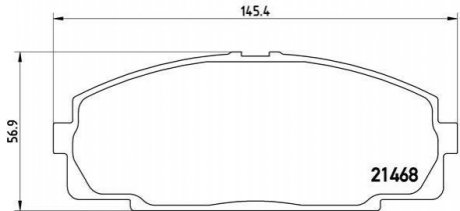 P83 092 BREMBO Гальмівні колодки дискові