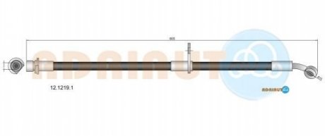12.1219.1 ADRIAUTO ADRIAUTO HONDA гальмівний шланг перед.лів. FR-V 1.7-2.0 04-