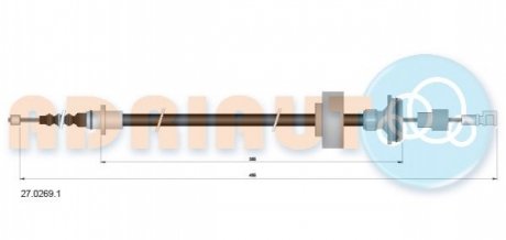 27.0269.1 ADRIAUTO ADRIAUTO DB трос ручного гальма задн. лів. S-KLASS W221