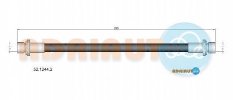 52.1244.2 ADRIAUTO ADRIAUTO шланг гальм. передн. прав. TOYOTA YARIS 06-