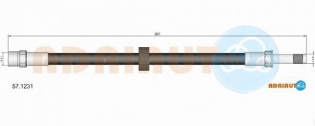 57.1231 ADRIAUTO ADRIAUTO VOLVO шланг гальмівний передн. S60/S80 00-