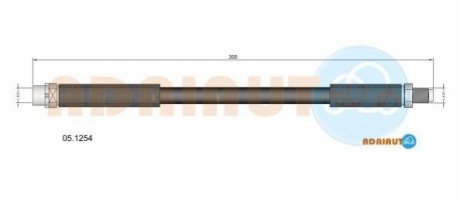 05.1254 ADRIAUTO ADRIAUTO BMW шланг гальм. задній X3 (F25) 11-