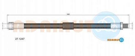 27.1247 ADRIAUTO ADRIAUTO DB шланг гальмівний задній W163 98-